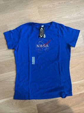 NASA Royal Blue Tee with Rhinestone NASA Logo
